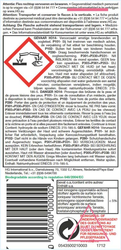 HG tegel extreem krachtreiniger (HG product 20) HG tegel extreem krachtreiniger (HG product 20)