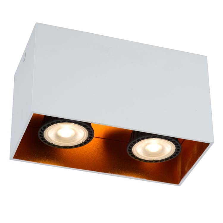 Plafondspot BIDO wit rechthoek GU10 50W