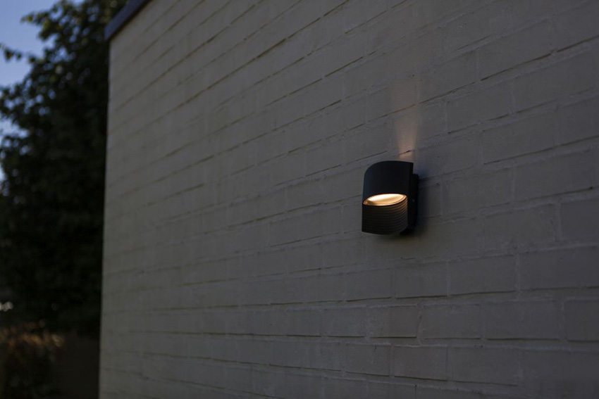 Applique murale extérieur - noir - H14cm - LED - 1x8,5W - 3000K - IP54