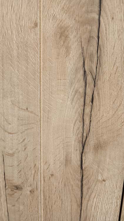 Porte intérieure complète Realwood Oak 201,5x83cm aggloméré tubulaire réversible + châssis 20cm