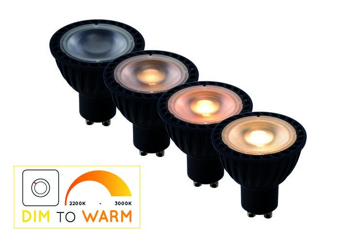 Spot LED - noir - dimmable - Ø5cm - 5W