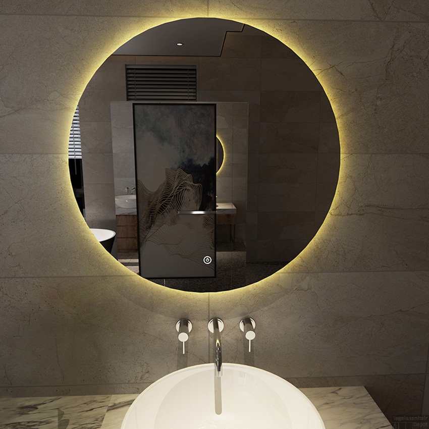Spiegel Karen rond met LED en anti-condens 100x100cm
