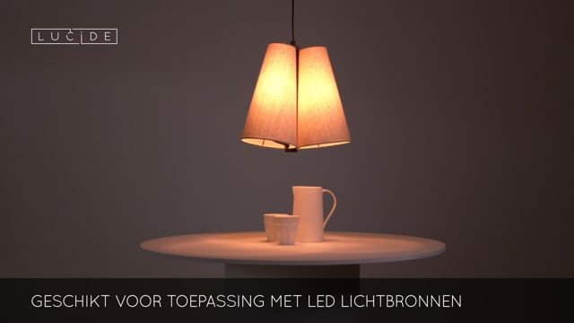 Lucide GREGORY - Suspension - Ø 34,3 cm - 3xE27 - Crème Lucide GREGORY - Suspension - Ø 34,3 cm - 3xE27 - Crème