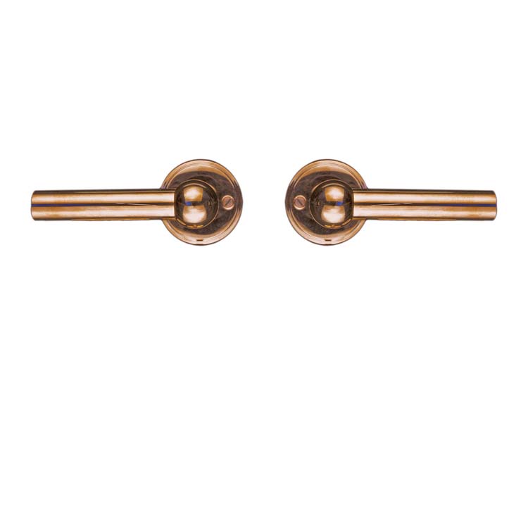 Poignée de porte pro grado 2x lucera rose sans rosece