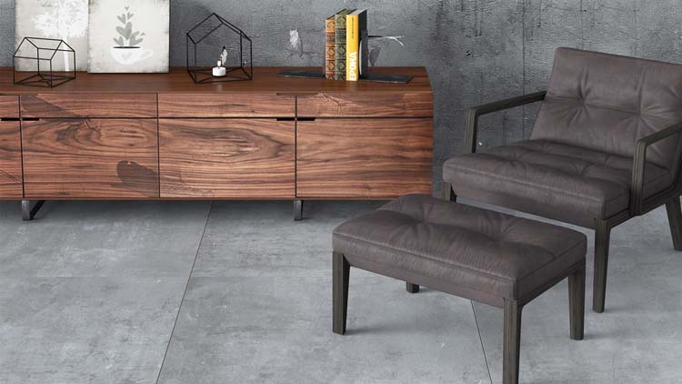 Carrelage de sol et mural Broadway gris 60x120cm