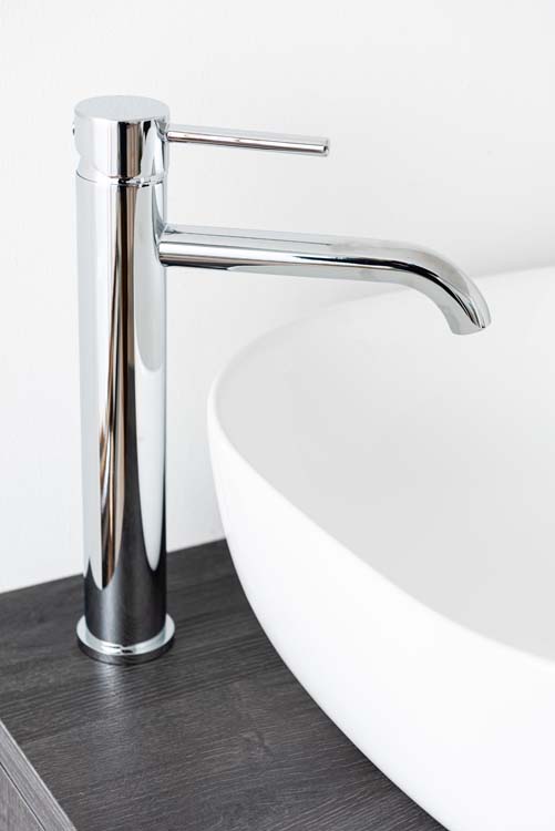Robinet de lavabo Maddi chrome surélevé