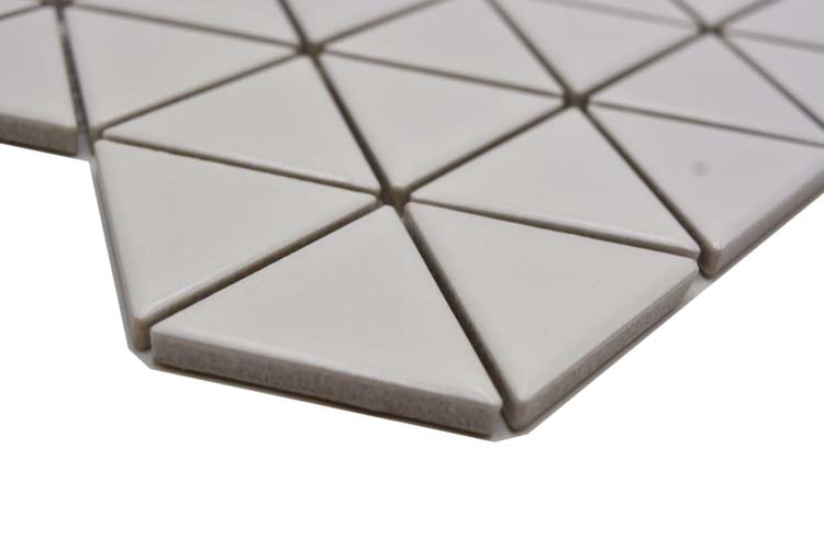 Mosaïque Triangle blanc mat 25,2x29,1cm