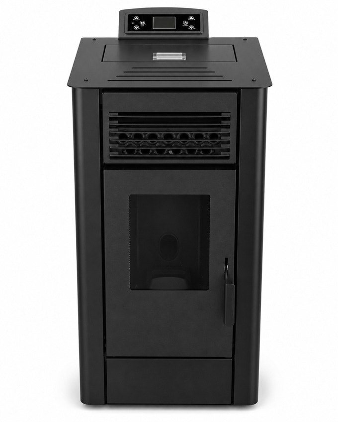 Pelletkachel Digi - 10kW - 185m³ - zwart - 50,7x44x94,5cm