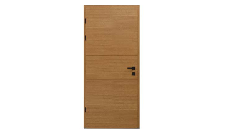 Houten buitendeur Ebro meranti natuur 980x2180mm linkstrekkend