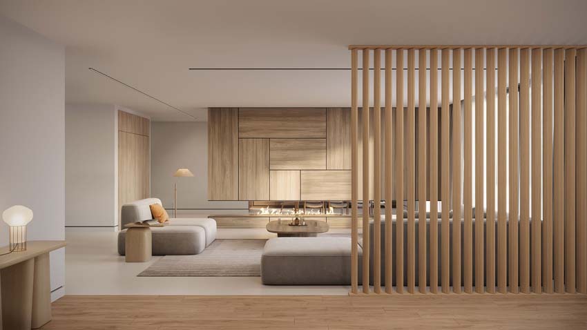 Lamel Line up Separo licht eik 12x277x3,6cm