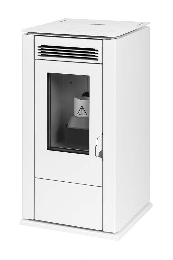 Poêle à pellets Modèle 6 - 6,2 kW - 130 m³ - blanc - 90x47x47cm
