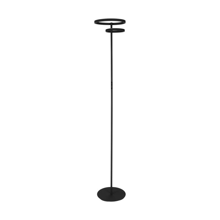 Lampadaire - Noir - H180cm - Dimmable - LED - 1x28W - 2700-6500K