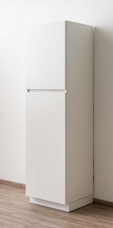 Keukenkast Plenti kolomkast voor koelkast wit 60x208cm