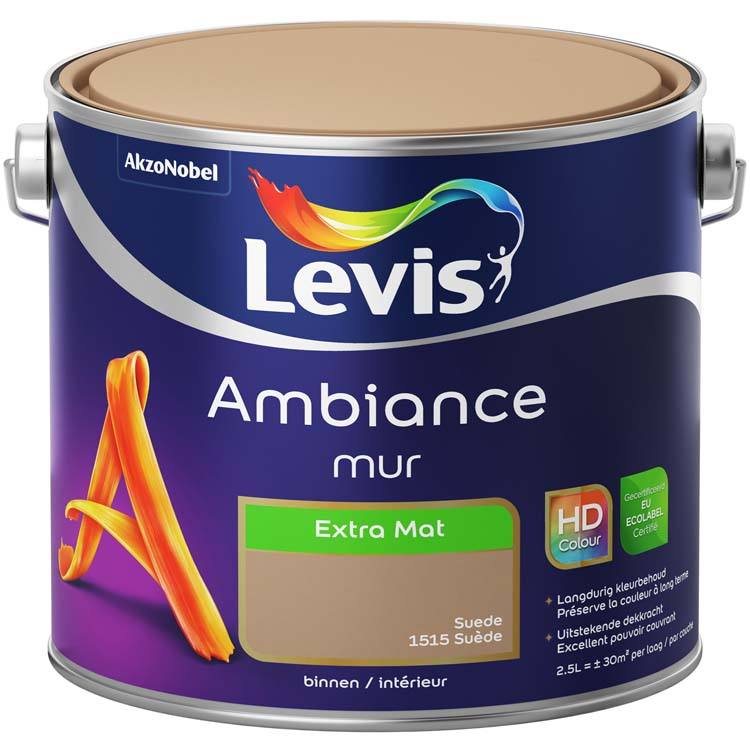 Levis Ambiance peinture murale extra mat 2,5l suède