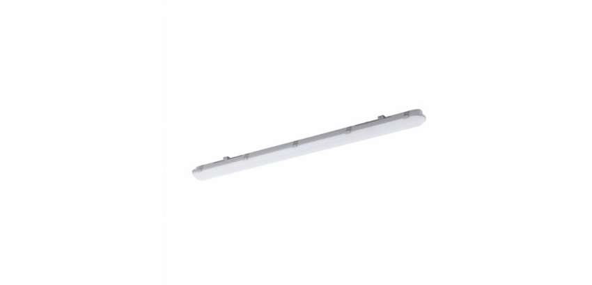Waterdichte LED armatuur - grijs/wit - 122cm - LED - 4000K - IP65 - 4969lm