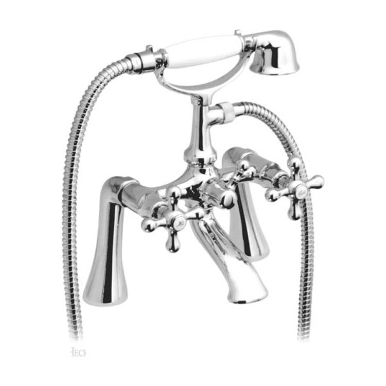 Bad-douchekraan Traditional chroom randmontage