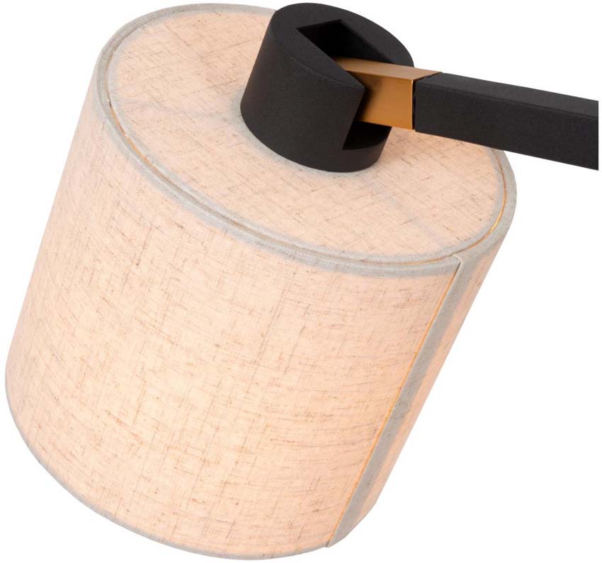 Staande lamp Pixi - zwart - 128cm - 1xE27