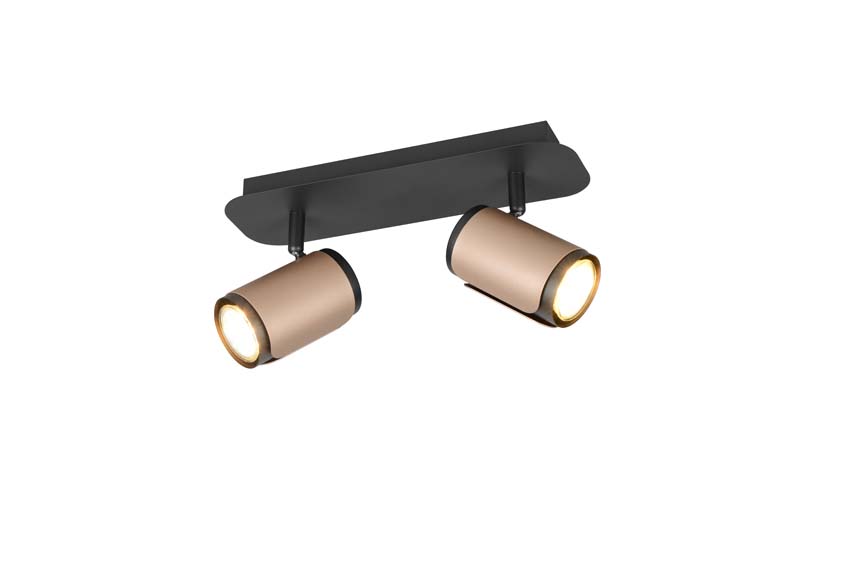 Opbouwspot - Koffie - 30x12x16cm - Dimbaar - GU10 - 2x10W