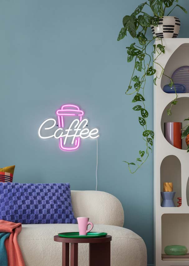 Applique murale - Tasse à café - 40x1x30cm - LED - 1x5W