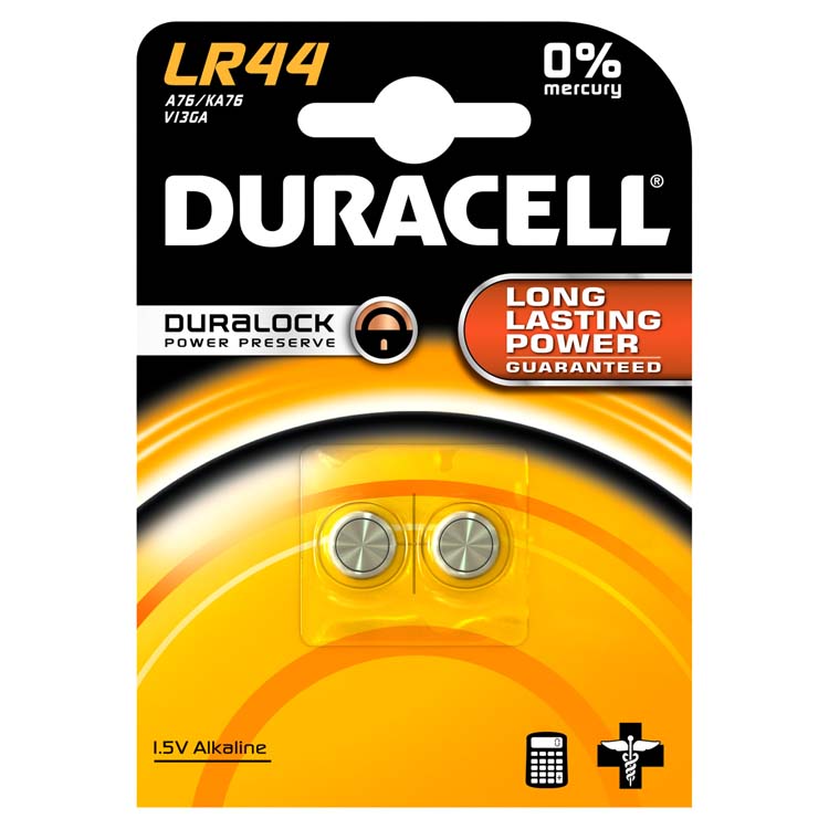 Batterij Cel LR44 1.5V 2 st