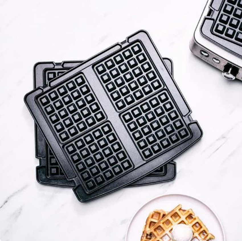 Wafelplaten voor contactgrill Greenpan PFAS-vrij zwart 40x34cm