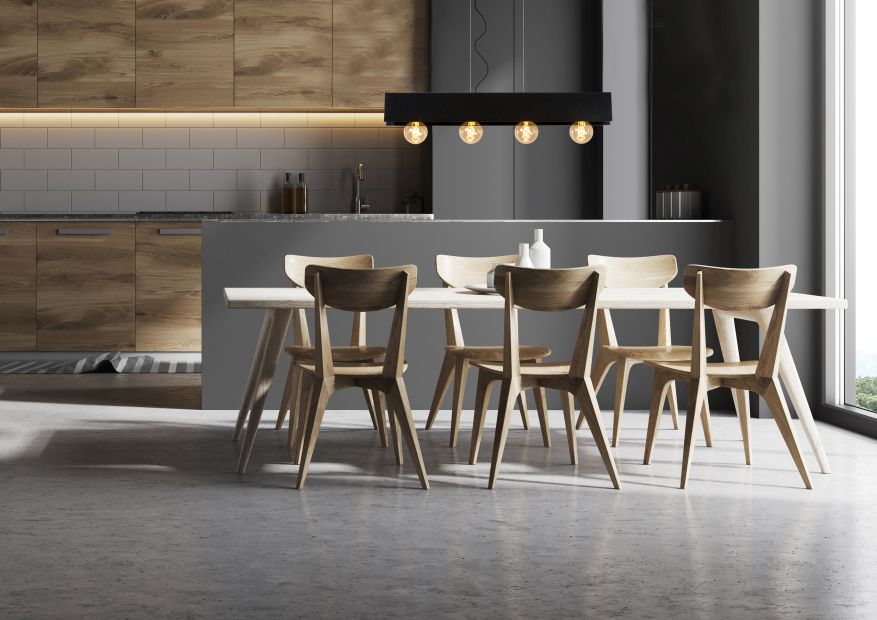 Suspension - noir - 90x7x130cm - dimmable - 4xE27 - 60W