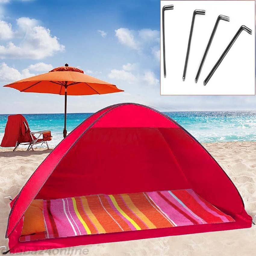 Strandscherm mix kleuren 200x125x110cm