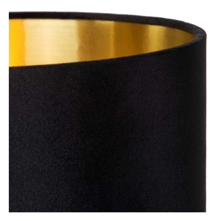 Lampe de table - noir - H46cm - E27 - 40W