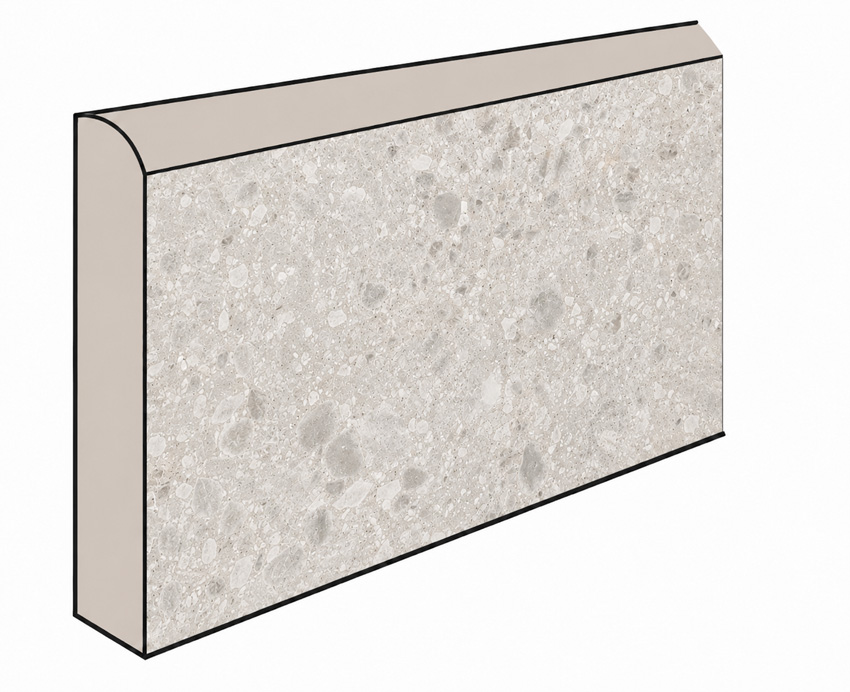 Plinthe Lusso ceppo gris clair 7x60cm