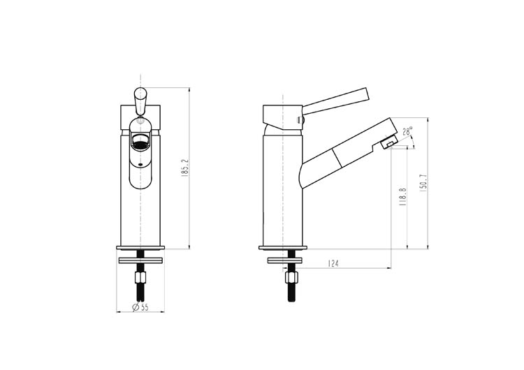 Robinet de lavabo Charlotte 18,52cm chrome Robinet de lavabo Charlotte 18,52cm chrome