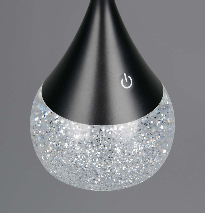 Lampe de table - Noir - Ø12cm - Dimmable - LED - 1x4,5W - 3000-6500K - RVB