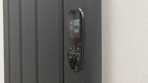 Elektrische designradiator Daisy 160x50cm enkel antraciet 1500W