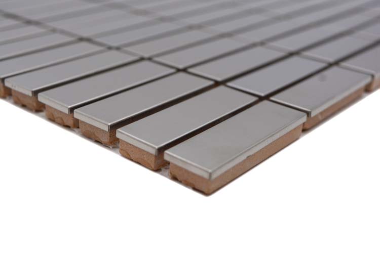Mozaïek rechthoek zilver mat 29,8x30,5cm