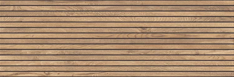 Wandtegel Line up mat eik/zwart 40x120cm