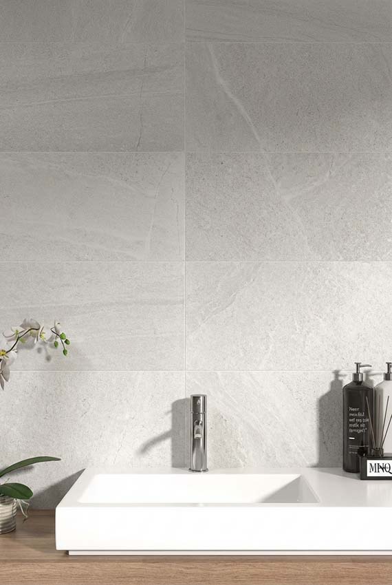 Wandtegel Spartia mat blanco 30x90cm