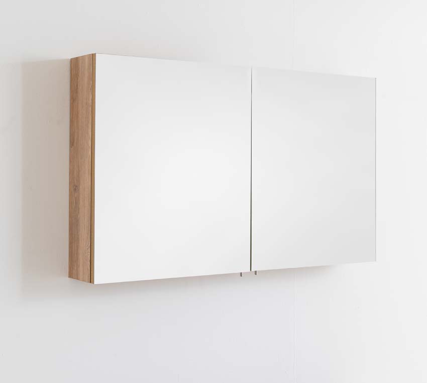 Armoire à glace Tibo/Tony chêne méditerranéen 90x70cm