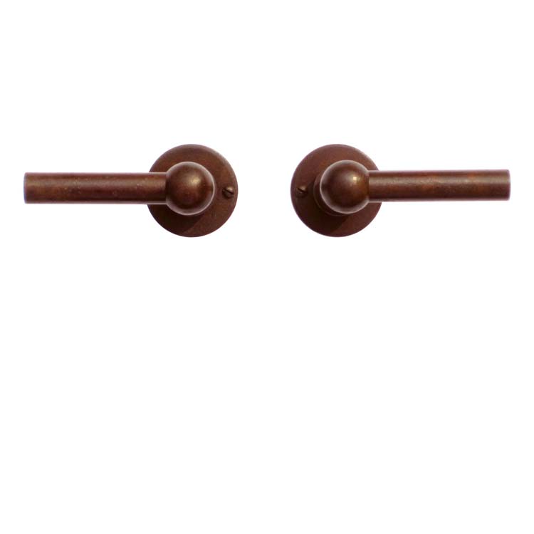 Poignée de porte pro pienza nouveau L+L rouille rond sans rosace