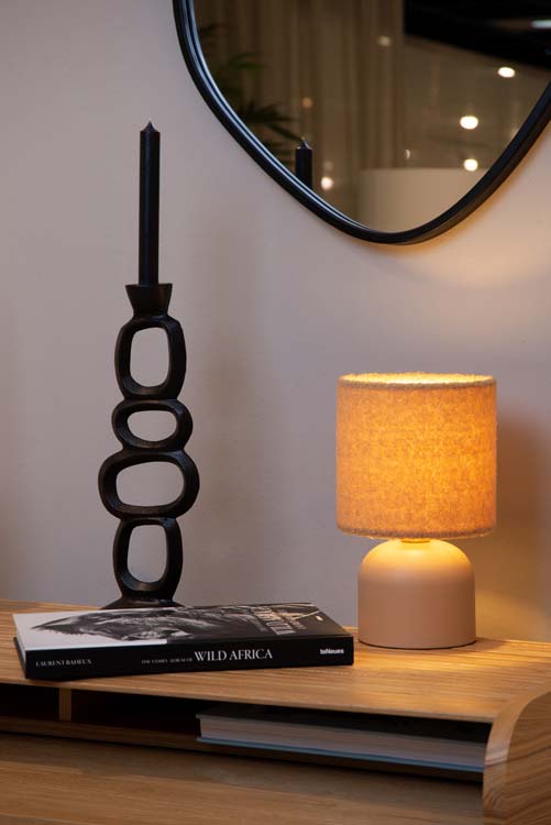 Lampe de table - jaune - Ø16cm - E14 - 40W