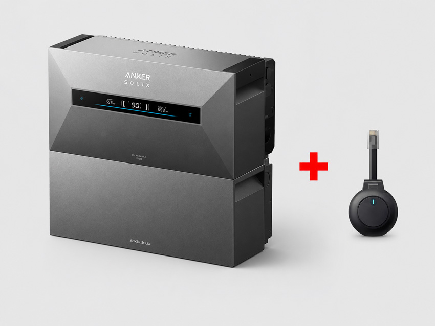 Thuisbatterij Anker Solix Solarbank Max AC 14kWh incl uitbreidingsbatterij + P1 meter