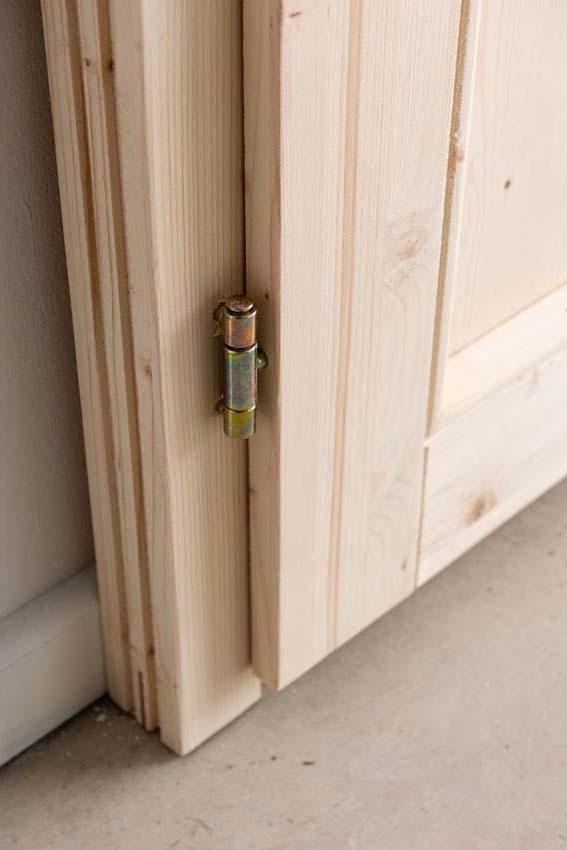 Porte extérieure bois Gargano 980x1980mm poussant à droite