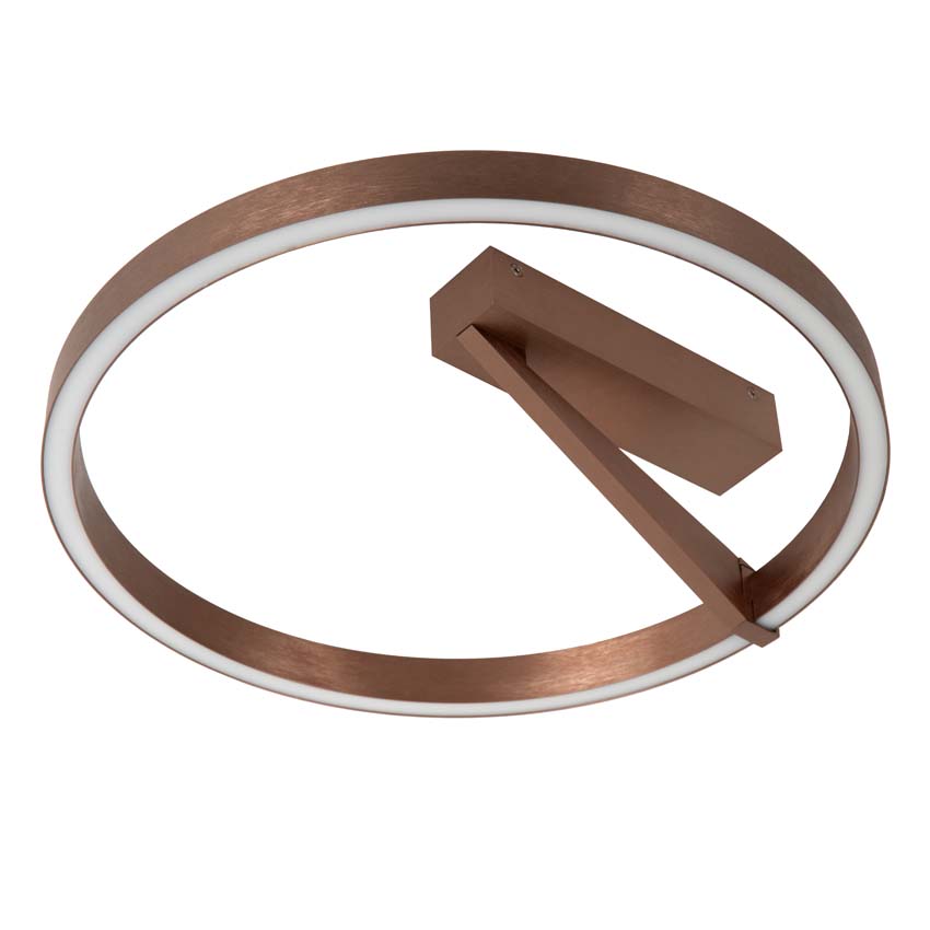 Lucide Premium Applause - Plafonnier - Ø40cm - LED dimmable - CCT - 1x26W 2200K/4000K - Café