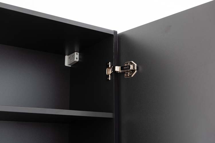 Armoire colonne Julia noir mat suspendue 170x40x35cm