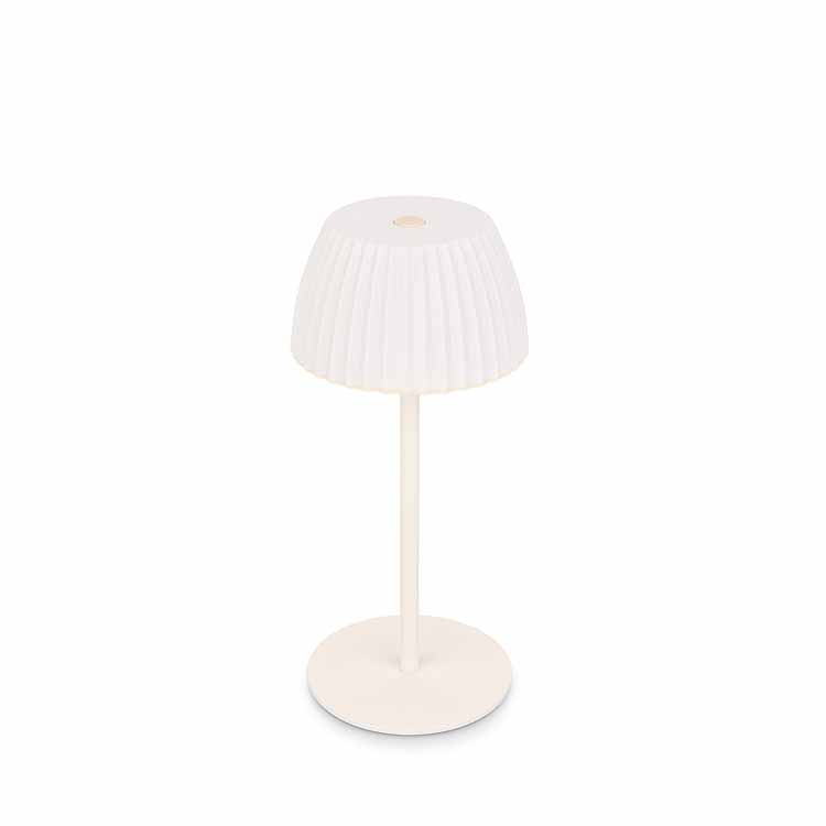 Tafellamp Elvoro - wit - 20cm - dimbaar - LED - 1.5W - 2700K - IP44 - USB