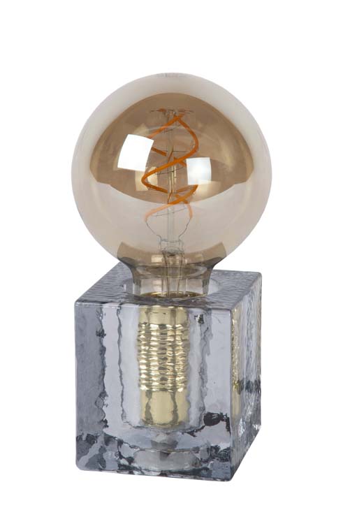 Tafellamp - fumé - 7,6x7,6x8,4cm - E27 - 40W