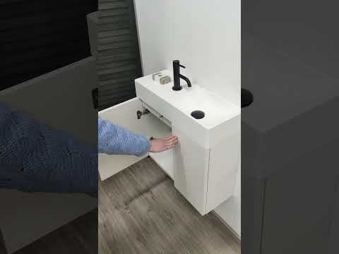 Meubel Dragan wit 600 mm 2 asym deur wast mat wit