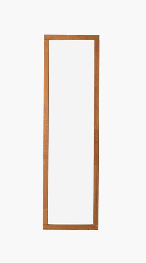 Vast raam hout Meranti Trae 46mm naturel 980 x 2180 mm