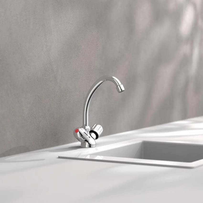 Robinet de cuisine Perdita chrome basse pression