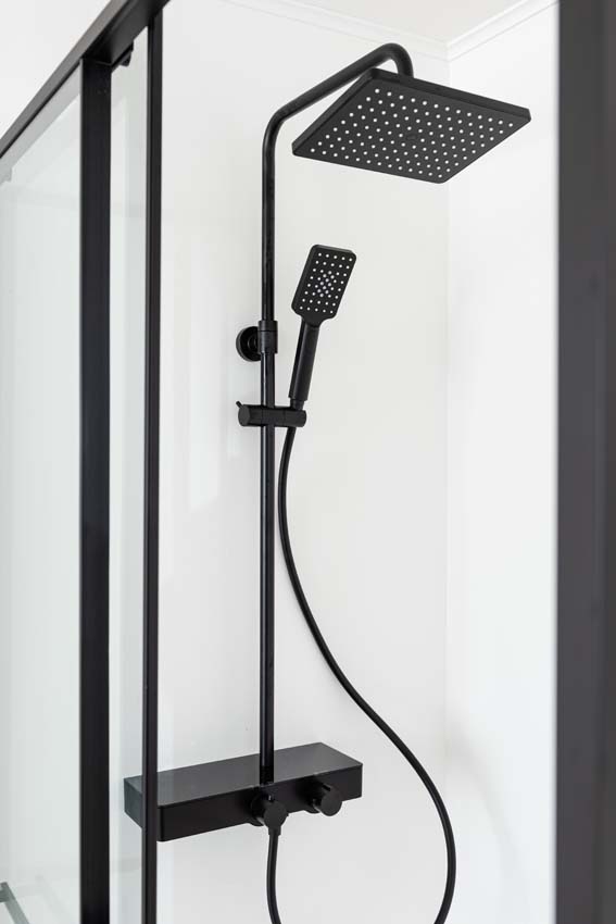 Doucheschuifdeur Ulani zwart 118-120x200cm