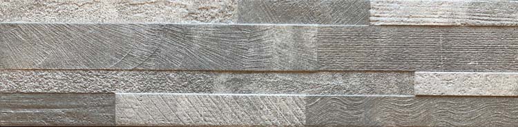 Wandtegel Etna steenstrip grijs 15x61x1cm