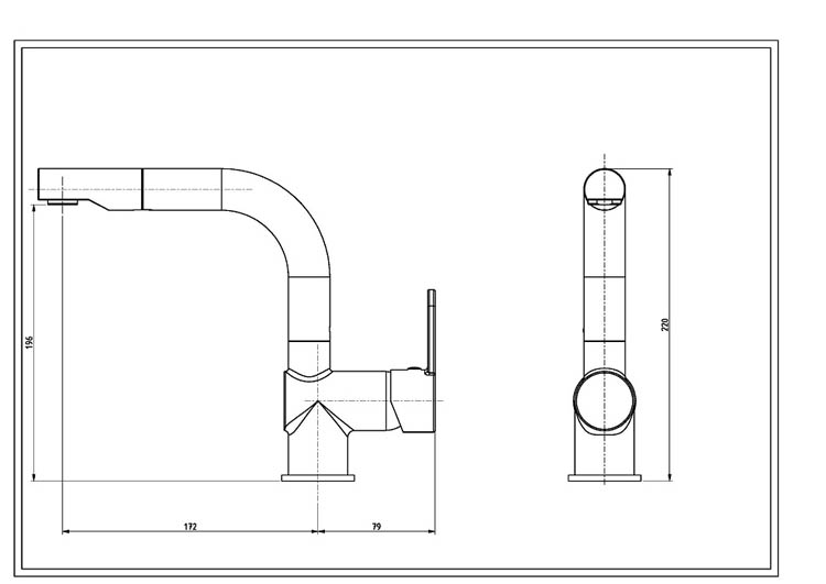 Robinet de lavabo Levi chrome